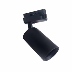 Optez pour ce Spot LED sur rail 80° Monophasé NOIR pour ampoule GU10 pour éclairer vos pièces ou bien mettre en avant des zon ...