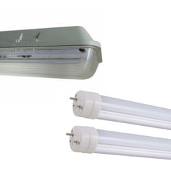 Silamp - Kit de Réglette led étanche Double pour Tubes T8 150cm IP65 (2 t