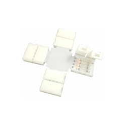 Silamp - Connecteur Ruban led rgb en x pour Ruban 10mm rgb