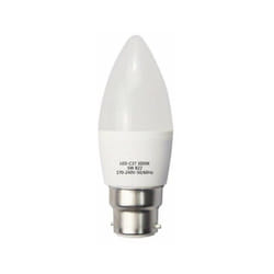 Ampoule led B22 6W 220V C37 180° - Blanc Neutre 4000K - 5500K Silamp