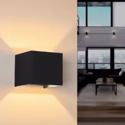 Optez pour un luminaire léger et élégant avec l'Applique Murale Noire LED IP54 Carré. Éclairage efficience et élégant. Caract ...