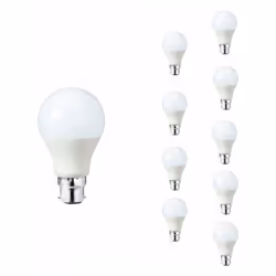 Optimisez votre éclairage tout en maîtrisant votre budget avec notre pack de 10 ampoules LED B22 9W A60. Un choix idéal pour  ...