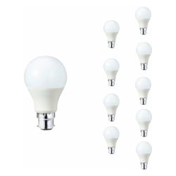 Ampoule led B22 9W 220V A60 180° (Pack de 10) - Blanc Froid 6000K - 8000K Silamp