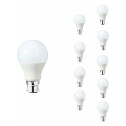 Ampoule led B22 9W 220V A60 180° (Pack de 10) - Blanc Neutre 4000K - 5500K Silamp