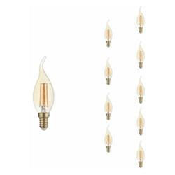 Ampoule led E14 Flamme Filament 4W T35 (Pack de 10) - Blanc Chau