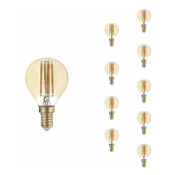 Silamp - Ampoule led E14 Filament 4W G45 (Pack de 10) - Blanc Chaud 2300K