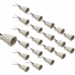 Grâce à ce pack de 20 douilles E27, vous pourrez utiliser toutes les ampoules à culot E27 que vous désirez et ainsi illuminez ...