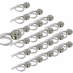 Le Pack de 20 douilles GU5.3 / MR16 est la solution pour utiliser vos ampoules de ce modèle si vous n'avez pas les douilles a ...