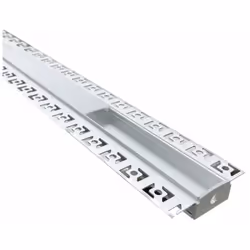 Le profilé aluminium encastré 2m avec couvercle blanc opaque est la solution idéale pour une finition soignée de vos rubans L ...