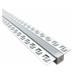 Silamp - Profilé Aluminium Encastrable 2m pour Ruban led Couvercle Blanc