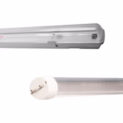 Le Kit de Réglette LED Étanche + Tube Néon LED 150cm T8 50W offre un éclairage puissant de 50W et 4 500lumens. Caractéristiqu ...