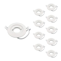 Silamp - Support Spot Encastrable GX53 led Rond blanc (Pack de 10) - sila