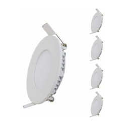 Silamp - Spot led Extra Plat Rond blanc 12W (Pack de 5) - Blanc Chaud 2300K - 3500K