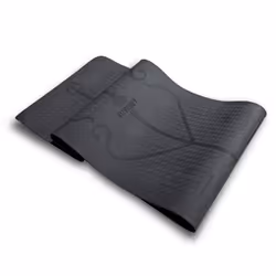 FITPADDY MAT01BL, Élastomère thermoplastique (TPE), Noir, Monochromatique, 610 mm, 1830 mm, 6 mm