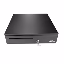 AVPos CASH-U280, Tiroirs-caisse manuels et automatiques, Acier, Noir, Plastique, 12 V, 405 mm