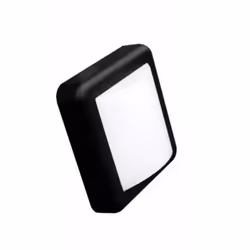 Applique Murale LED 4W Noire Carrée IP65, son design carré est parfait pour une installation sur une façade murale extérieure ...