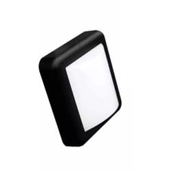 Silamp - Applique Murale led 4W Noire Carrée IP65 - Blanc Chaud 2300K - 3500K