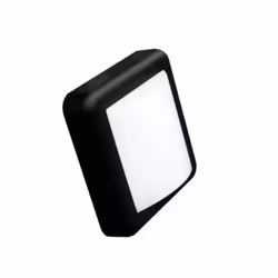 Applique Murale LED 4W Noire Carrée IP65, son design carré est parfait pour une installation sur une façade murale extérieure ...