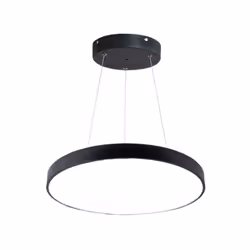 Décorez et illuminez votre intérieur avec modernité grâce au Kit Plafonnier LED Noir 30W 40cm avec Kit de Suspension ! Caract ...