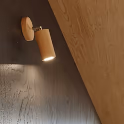 Craquez pour l'Applique Murale Orientable Bois pour Ampoule GU10 pour une décoration pleine de charme, au style rustique.Cara ...