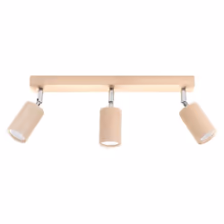Valorisez des zones de votre intérieur grâce au Plafonnier Bois Orientable pour 3 Ampoules GU10. Caractéristiques du Plafonni ...