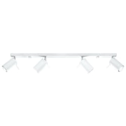 Sollux - Plafonnier Spot Orientable Blanc pour 4 Ampoules GU10 - silamp