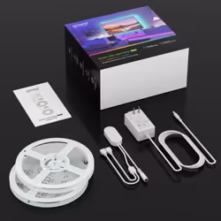 SIMPLE D'INSTALLATION Pour installer votre ruban, vous aurez seulement besoin de brancher les 2 bobines au connecteur, puis l ...