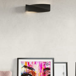 Sollux - Applique Murale Céramique Noir Rectangle pour Ampoule E27 - sila