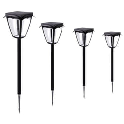 Silamp - Spot Solaire Connecté à piquer Lanterne rgbw IP54 60cm (Lot de 4