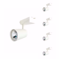 Equipez votre rail monophasé avec notre Spot LED sur Rail 30W 80° Monophasé BLANC (Pack de 5) pour un éclairage efficace et d ...