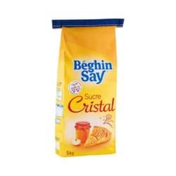 Sucre Cristallisé Beghin Say 5kg/sac 1 sac