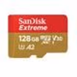 Carte microSDXC SanDisk Extreme 128 Go pour jeux sur mobile jusquà 190 Mo/s avec A2 App Performance UHS-I Classe 10 U3 V30
