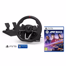 Volant PS5 - Sony - Modèle avec pédales - 270 degrés - Programmable - Connexion USB