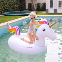 Swim Essentials 2020SE53 flotteur de nage pour bébé Polyvinyl chloride (PVC) Multicolore, Blanc Bouée à chevaucher
