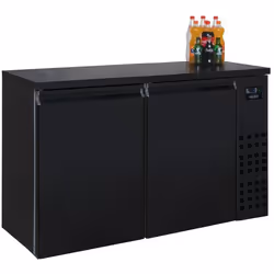 Combisteel 7489.527, Pose libre, Noir, Acier inoxydable, Ventilé, 32 °C, R 290