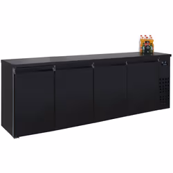 Combisteel 7489.528, Pose libre, Noir, Acier inoxydable, Ventilé, 32 °C, R 290