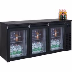 Combisteel 7489.529, Pose libre, Noir, Acier inoxydable, Ventilé, 32 °C, R 290