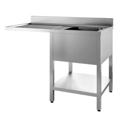 Combisteel 7452.048 table de travail et poste de travail commerciaux Acier inoxydable