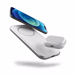 ZENS ZEDC16W/00 chargeur d'appareils mobiles Universel Argent, Blanc USB Recharge sans fil Intérieure