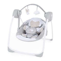 Les Tendances - ingenuity Balancelle bébé électrique compacte - Petit Mouton, 6 vitesses de balancement, 3 réglages de minuterie, 12 mélodi