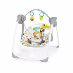 Confort et sécurité optimisés La balancelle portable BRIGHT STARTS Playful Paradise offre un siège profond avec 2 positions d ...