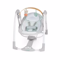 Ingenuity - Transat bébé balancelle électrique pliable -Cosy Spot- arche jouets amovible, réglages balancement, minuterie, inc