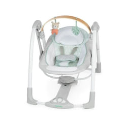 Ingenuity - Transat bébé balancelle électrique pliable -Cosy Spot- arche jouets amovible, réglages balancement, minuterie, inc
