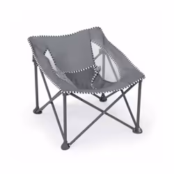 BRIGHT STARS Transat bébé pliable Gris Pop 'N Chill, pare soleil SPF +50 et sac de transport inclus
