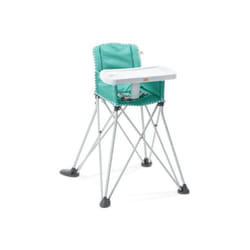 Bright stars Pop n Dine- Chaise haute pour repas bébé, pliable, nomade, de voyage, Léger, facile a nettoyer, Sac de transport