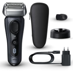 Rasoir - Tondeuse Electrique  - BRAUN - SERIES 8 8513s - 4 éléments rasage - Wet&Dry - 60 min - Noir