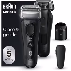 Braun Series 8 8560cc Wet &amp; Dry, Rasoir à grille, Noir, Batterie, Lithium-Ion (Li-Ion), 60 min