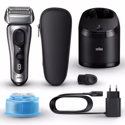 Braun Series 8 8567cc Rasoir à grille Tondeuse Noir, Argent