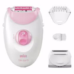 Braun Silk-épil 3 3-031 20 pince(s) Rose, Blanc