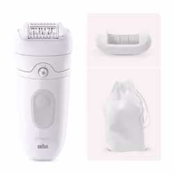 Braun Silk-épil 5 5-011, Blanc, MicroGrip, Allemagne, 0,5 mm, Batterie